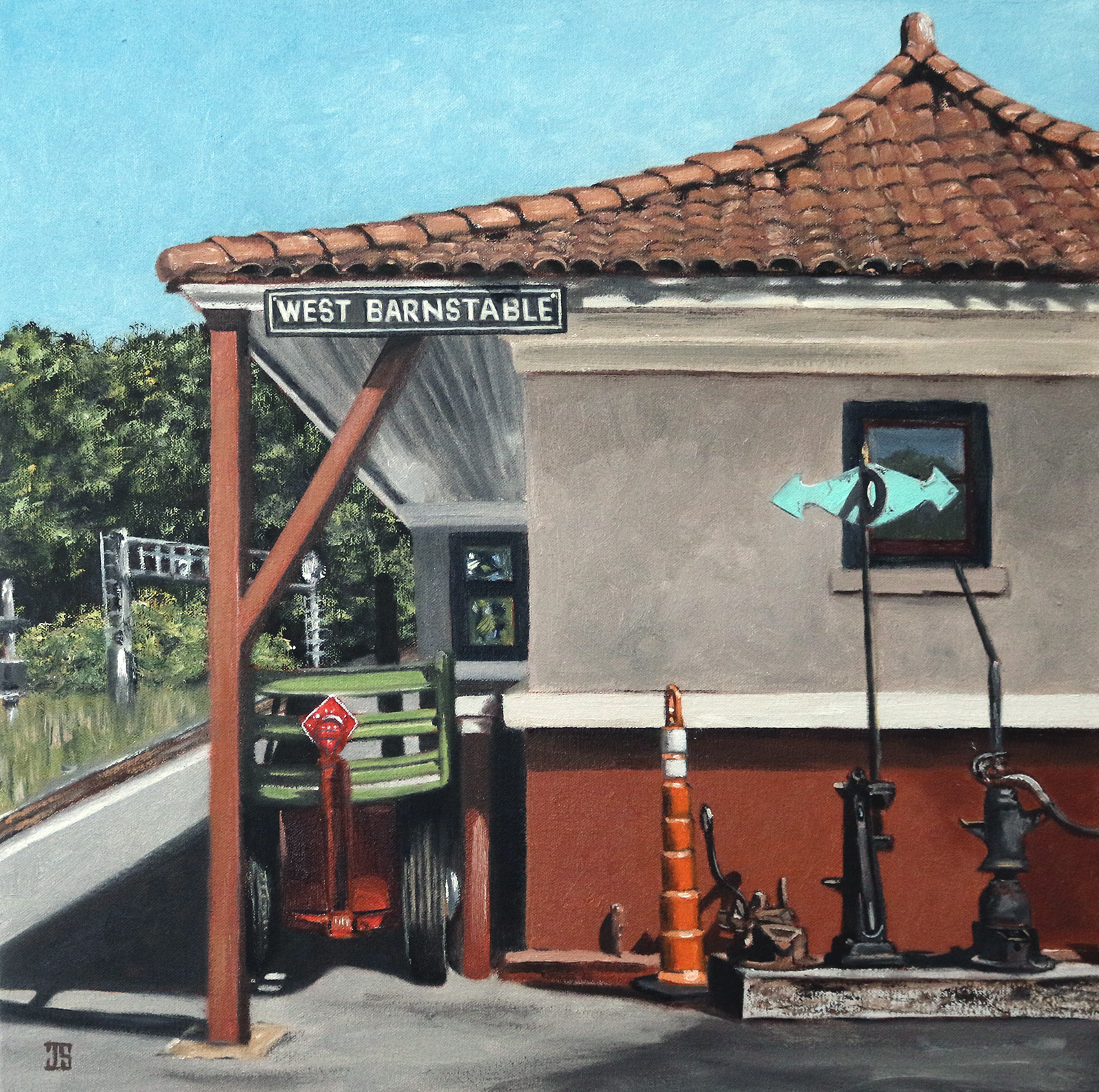 West Barnstable Train Station by Jeffrey Dale Starr